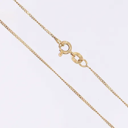 Halskedja pansar längd 42cm bredd 1mm 18K  Vikt: 1,7 g