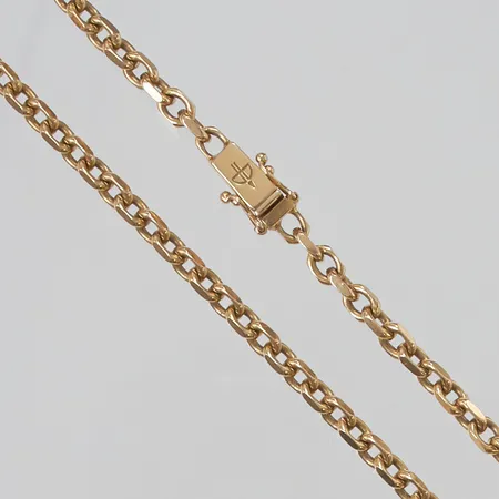 Kedja ankar 47,5cm, bredd:4,1mm, 18K 33,8g.