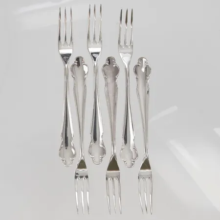 6 Gafflar 12cm 830/1000 Silver 78,2g.