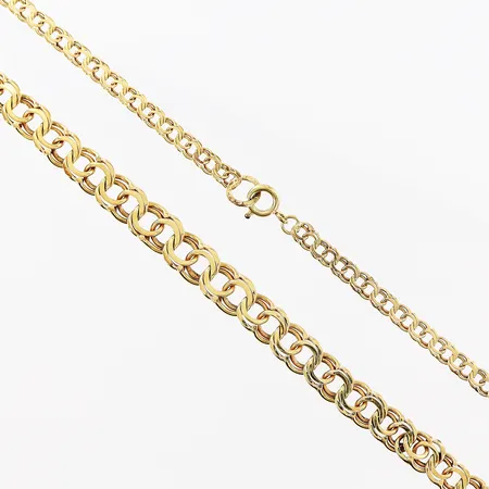 Collier doserade Bismarck, 43cm, bredd 3,5-7mm, 18K Vikt: 17,1 g