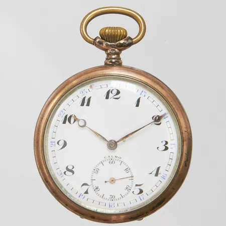 Fickur, 49mm, liten sekundvisare, innerboett i metall, tyska stämplar, defekt, 830/1000 silver, bruttovikt: 71,3g.