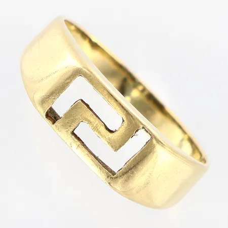 Ring stl 15¾, bredd: 2,5-6mm, 14K  Vikt: 2 g