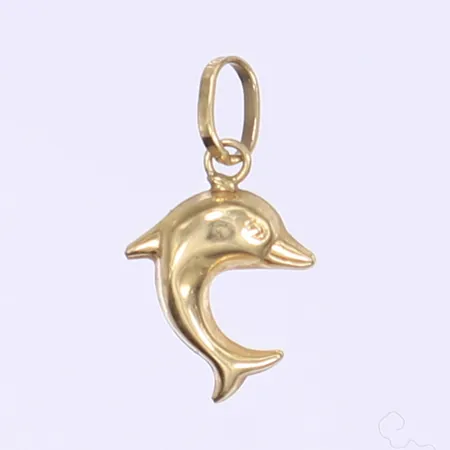 Hänge delfin 15x10mm, 18K Vikt: 0,3g Vikt: 0,3 g