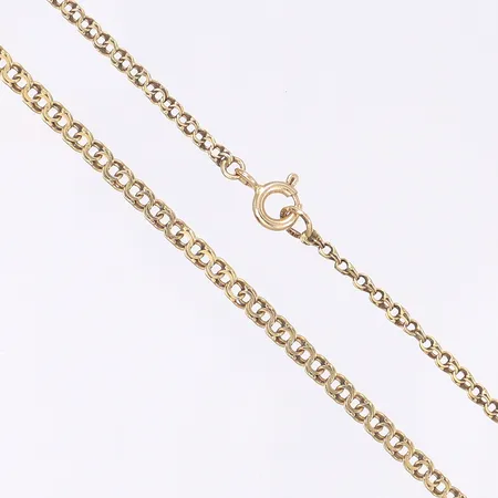 Halskedja doserad Bismarck längd 48cm bredd 2-3mm smärre bruksslitage 18K  Vikt: 4,5 g