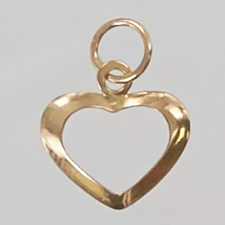 Hänge "hjärta" 11mm, 18K 0,2g.