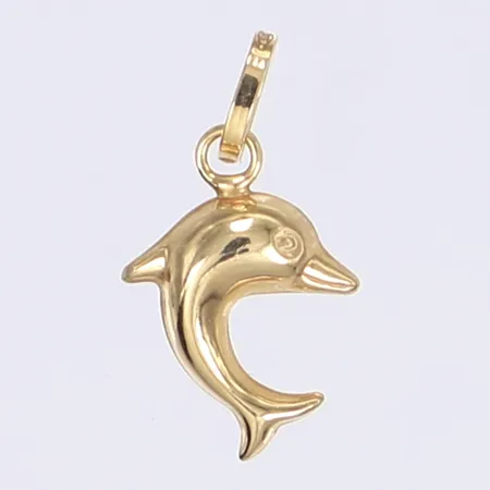 Hänge delfin 15x10mm, 9K Vikt: 0,2g Vikt: 0,2 g