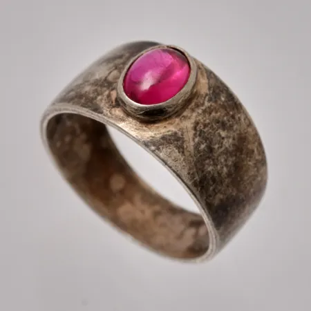 Ring rosa sten stl:17¾ bredd 5,3-9,8mm, Alton, 830/1000, 3,43g.