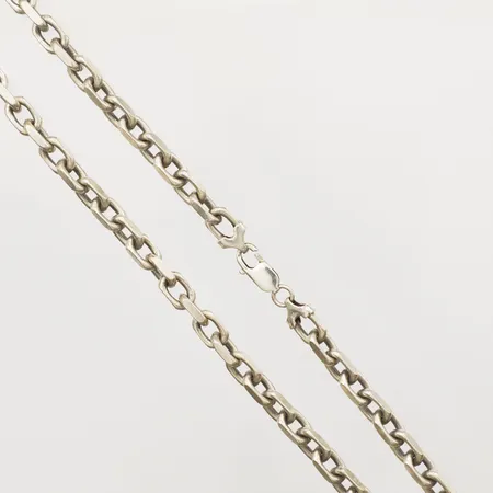 Kedja Ankar, längd 52cm, bredd 7,4mm, defekt lås, 925/1000 silver  Vikt: 76,5 g