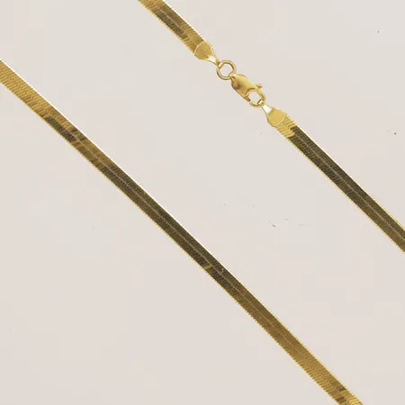 Collier, ca 50,5cm, bredd 4mm, 18K Vikt: 13,4 g