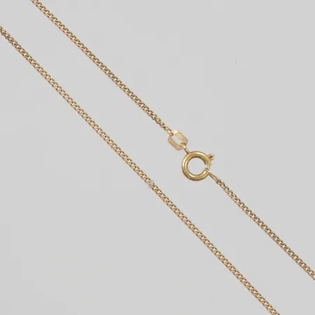 Kedja pansar 50cm bredd 1mm 18K 3,3g.