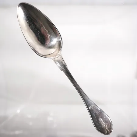 Matsked 17,5cm med gravyr 830/1000 Silver 29,5g 