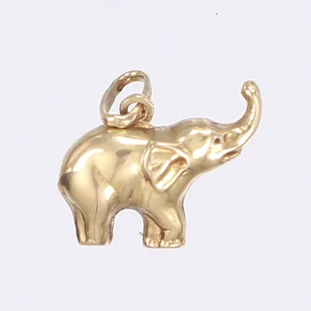 Hänge elefant 15x15mm 18K Vikt: 1,1 g