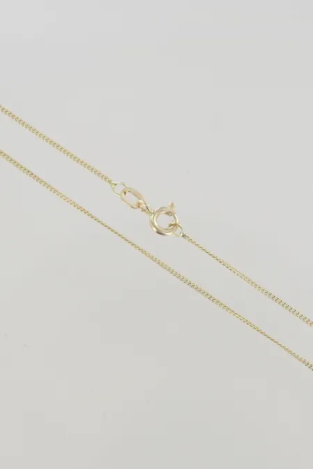 Halskedja, längd 36 cm, bredd 2,2 cm, 18K  Vikt: 1,5 g