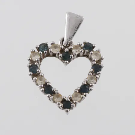 Hänge silver med stenar, höjd ca 26 mm. Vikt: 4,3 g