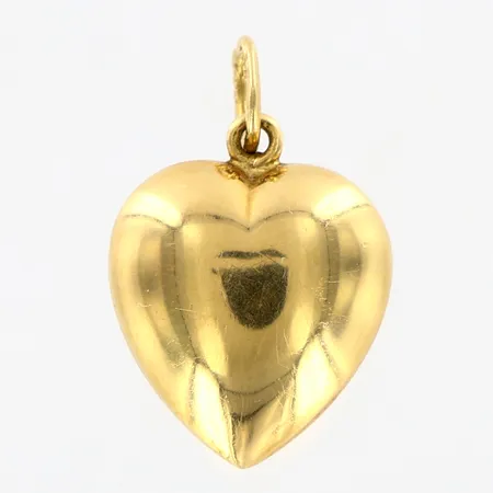 Hänge hjärta ihåligt 12x20mm, 18K  Vikt: 1 g