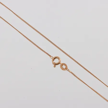 Collier 18k pansar,längd ca 37.5 cm,bredd 0.9 mm. Vikt: 1,7 g