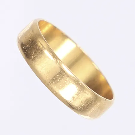 Ring slät stl 18½ bredd 5mm 18K Vikt: 3,9 g