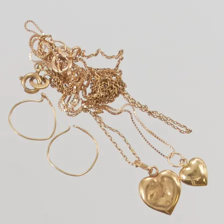 Diverse guld, defekt, 18K 3,5g.