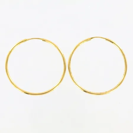 Ett par örhängen creoler Ø43mm, 18K  Vikt: 5,9 g