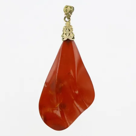 Hänge med brun sten längd:60mm bredd:23mm, ostämplad silver, bruttovikt:5,1gram Vikt: 5,1 g