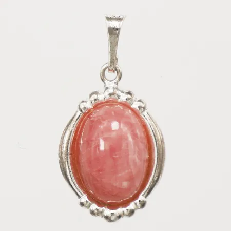 Hänge med möjligen eldkvarts, längd 19mm inkl ögla, bredd 15mm, 835/1000 silver Vikt: 3,3 g