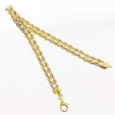 Armband 2-radig Cordell, 19cm, bredd 6mm, GHA, 18K Vikt: 5,5 g