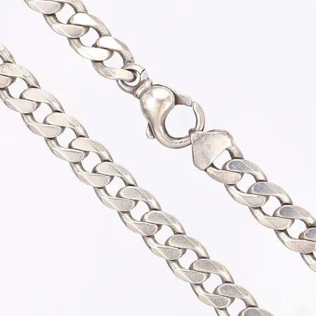 Halskedja pansar längd 52cm bredd 9mm silver 925/1000 Vikt: 70,9 g