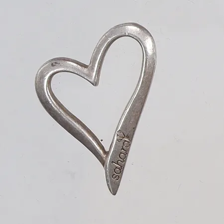Hänge hjärta, gravyr, silver, 925/1000 Vikt: 3,7 g