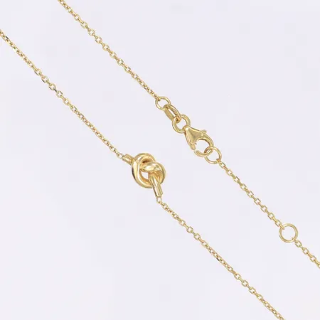 Hallscollier längd 43/45cm bredd 1-5mm GHA 18K  Vikt: 3 g