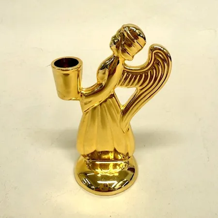 Skyddsängel, höjd 9cm Skultuna 1607, tillskriven Carl-Einar Borgström som formgav den under 40-talet som en skyddande symbol under svåra tider, nyskick, mässing Skickas med paket.