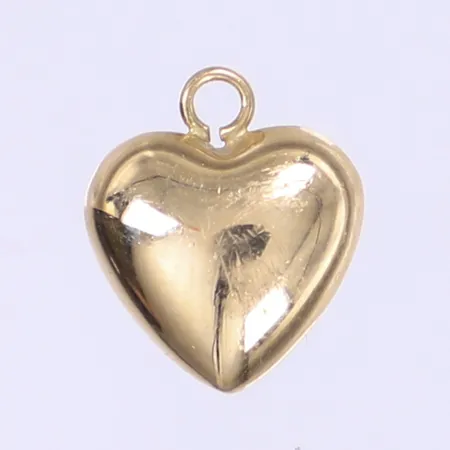 Hänge hjärta 12x10mm, defekt, 18K  Vikt: 0,9 g