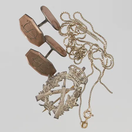 Diverse silversmycken, defekt, 830/1000 Silver 23,0g.