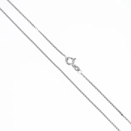 Kedja Venezia Uno-A-Erre längd 42cm, bredd 1mm rodierat silver 925/1000 2,6g. 