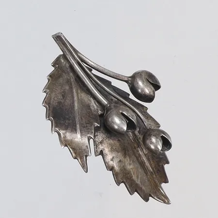 Brosch 50x35mm, silver, 830/1000 Vikt: 9,3 g