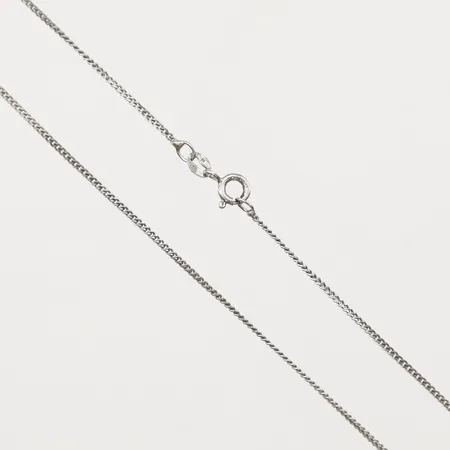 Kedja Pansar, rodierat silver, längd 60cm, bredd 1,4mm, 925/1000 silver  Vikt: 3,6 g