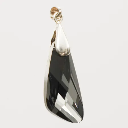 Hänge med sten, längd 33mm inkl ögla, bredd 10mm, 925/1000 silver  Vikt: 2,3 g