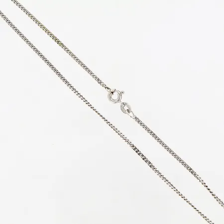 Kedja Pansar 40cm, bredd: 1,5mm, vitguld 18K Vikt: 4,8 g