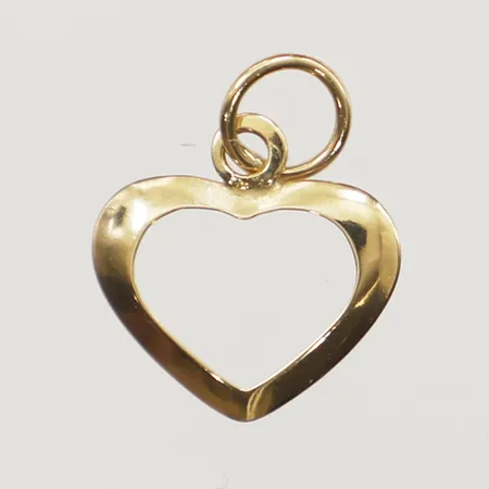 Hänge hjärta, längd 14mm, bredd 11mm, 18K Vikt: 1,1 g