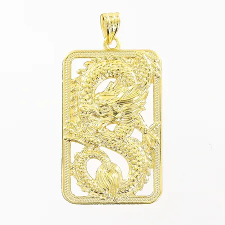 Hänge genombrutet mönster 18x36mm, 18K Vikt: 0,7 g