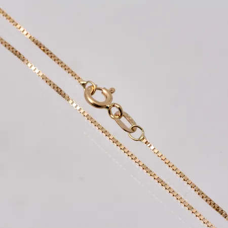 Kedja i 18K guld, 36cm, Venezia, bredd 0,76mm, tillverkad av Guldfynd, vikt 2,03g.