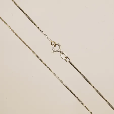 Kedja, defekt, klämda länkar, 18K Vikt: 4,6 g