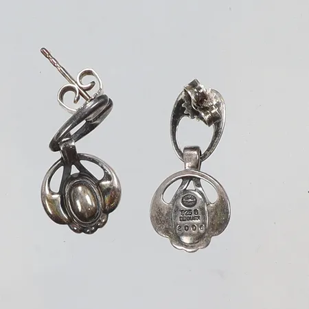 Ett par örhängen Georg Jensen, 20mm, märkta 2006, silver, 925/1000 Vikt: 4,6 g