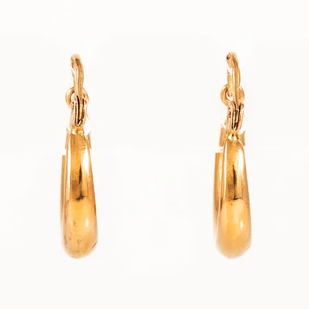 Mormorscreoler Ø14mm, bredd 3mm 18K 1,2g. 