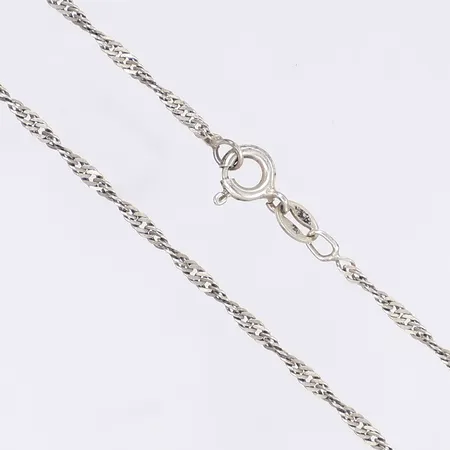 Halskedja längd 42cm bredd 2mm silver 925/1000 Vikt: 2,5 g