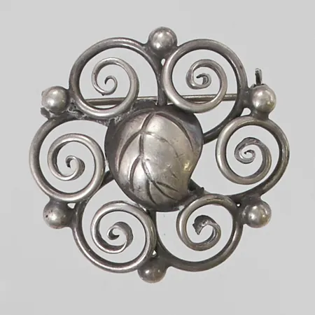 Brosch, 32mm, 830/1000 Silver 7,5g.