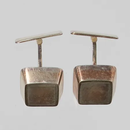 Ett par manschettknappar, 14mm, 830/1000 Silver 15,2g.