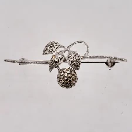  Brosch Markasiter, 18,9x47,6mm, 830/1000, 4g.