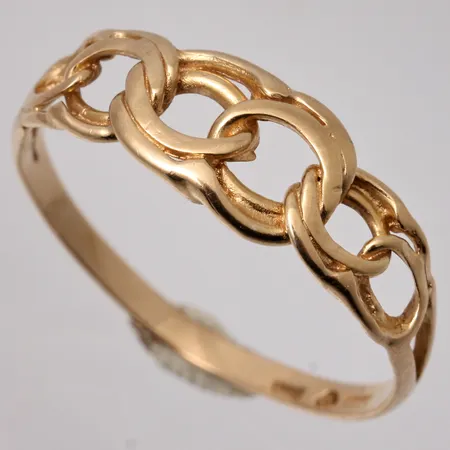 Ring i 18K guld, Bismarck, stl 18½, bredd 1,7-6,8mm, tillverkad av NSE, vikt 1,76g.