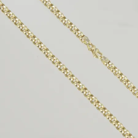 Halskedja ankar längd 44 cm bredd 2 mm 14K Vikt: 10,3 g