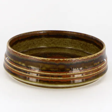 Skål Bamboo i keramik av Olle Alberius för Rörstrand, höjd 5cm, diameter ca 18cm Vikt: 0 g Skickas med paket.